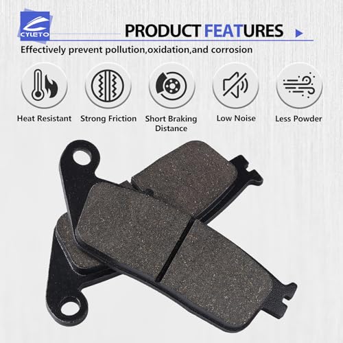 VTX1300 Brake Pads for Honda Shadow 1100 ACE Sabre 1995-2007 - style: semi-metal