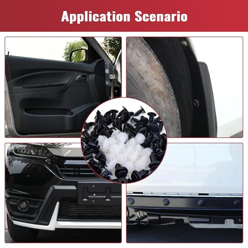 150PCS Car Clips & Plastic Rivets, 6 Popular Sizes Auto Body Fasteners, Replacement Clips for Bumper, Fender, Door Panel, Universal for Most Car Models for Body Repair - size: 150pcs-Universal