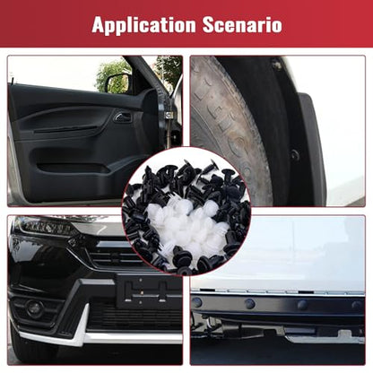 150PCS Car Clips & Plastic Rivets, 6 Popular Sizes Auto Body Fasteners, Replacement Clips for Bumper, Fender, Door Panel, Universal for Most Car Models for Body Repair - size: 150pcs-Universal