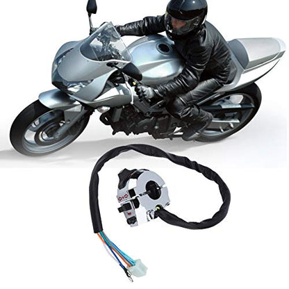 Motorcycle Handlebar Switch 22mm Turn Horn Light Control Multi Function Switch Compatible with Most Motorcycles for Easy Installation and Performance