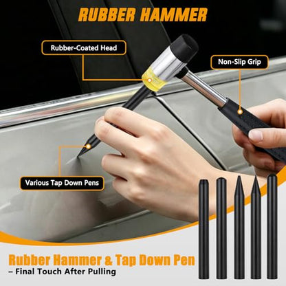 GOOACC 35 PCS Car Dent Puller Paintless Dent Repair Kit 18 Puller tabs