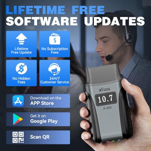 XTOOL A30D Bidirectional OBD2 Scanner Diagnostic Tool All System & 19 Reset