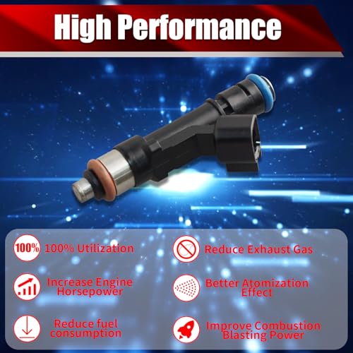 Set of 8 Fuel Injectors FC3Z9F593A FJ1520 62022 0280158344 Replacement - size: FJ1520