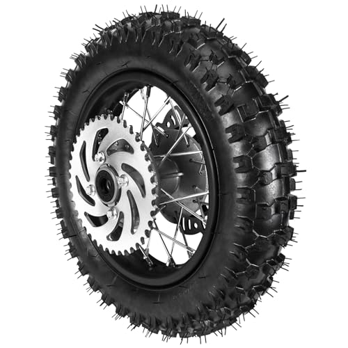 2.50-10 Front Wheel Tire & 3.00-10 Rear Wheel Tire for Mini Dirt Pit Bike Razor CRF50 XR50 SSR - size: 2.50-10 in + 3.00-10 in