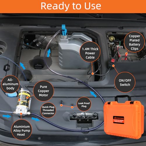 100W Electric Oil Change Extractor Pump, 1-4L/min Oil Transfer Pump for Engine/Transmission Oil Change, Compatible with Milwaukee M18 Battery(Oil Pump-A+Red Adapter) - color: Oil Pump-A+Red Adapter