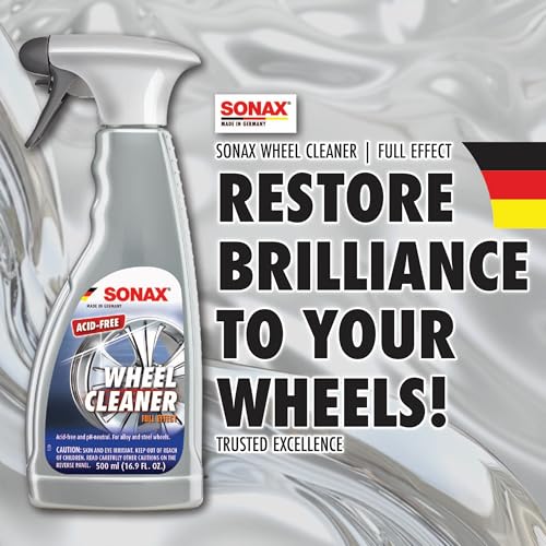 SONAX Wheel Cleaner Full Effect, Non-Acid Brake Dust Cleaner, 5 Liter - size: 169.1 Fl Oz (Pack of 1)