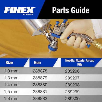 Graco-Sharpe 288879 HVLP FX3000 Paint Spray Gun, 1.3 mm - style: 1.3 mm