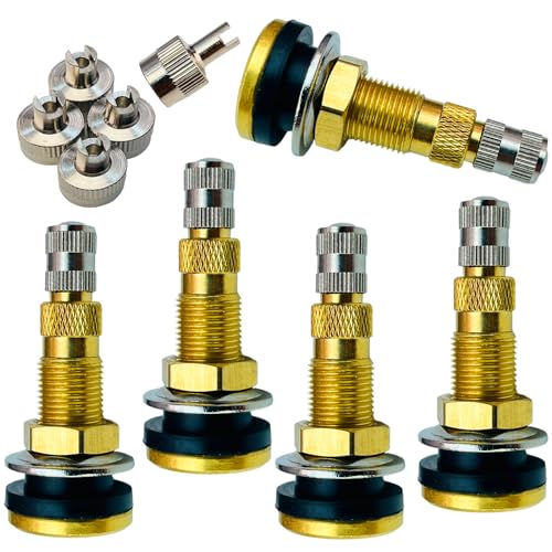 TR618A Tire Valve Stems,Tubeless Air Liquid Tractor Valve Stems for Tubeless Tires, Industrial Agricultural Wheels, Clamp-in Tire Valve Stems (Pack of 5) - size: TR618A-5pcs
