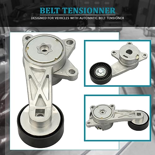 IRONTEK 39273 Belt Tensioner Pulley Assembly fit for Ford (2009-2012 Escape/ 2010-2012 Fusion), for Mazda 2009-2011 Tribute, for Mercury (2009-2011 Mariner/ 2010-2011 Milan) #89628 9L8Z6B209A - size: 9L8Z6B209A