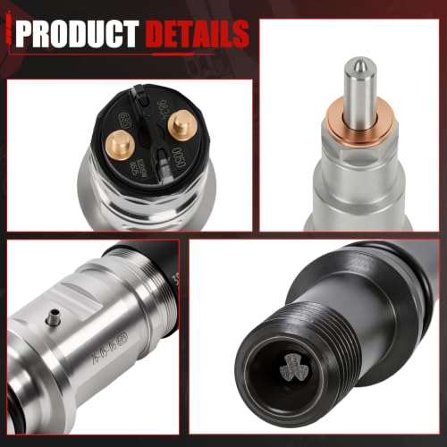 0445120050 Fuel Injector Set of 6 Compatible with 2007-2012 Ram 2500 6.7L - color: CP-QMP-J00629