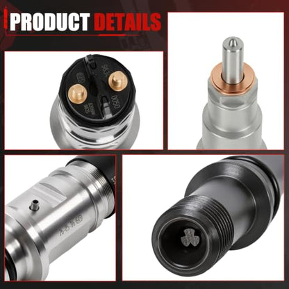 0445120050 Fuel Injector Set of 6 Compatible with 2007-2012 Ram 2500 6.7L - color: CP-QMP-J00629