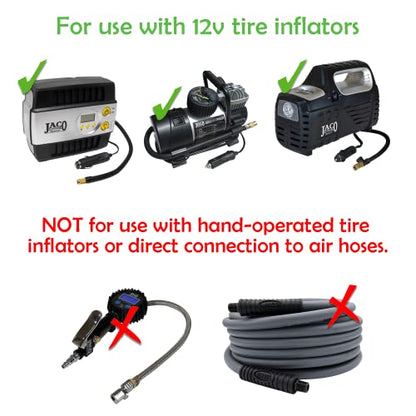 JACO Lightning L2X Quick-Connect Locking Tire Inflator Air Chuck Attachment - style: 90 Degree Head