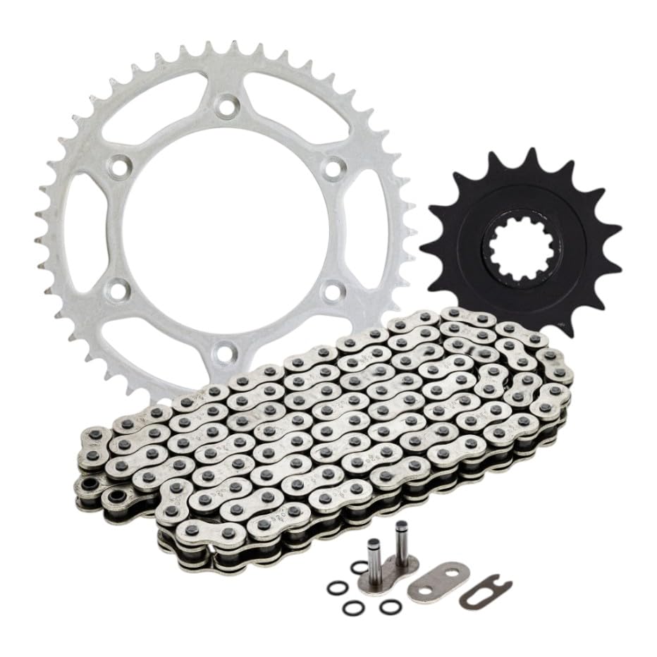 Chain & Sprocket Set, Compatible With Honda CRF250R 13/51 Tooth 520 O-Ring Rear Front Combo Kit, Replaces 13/51, JTR210-51, 41204-MKE-A10 Mod-8TP-27506