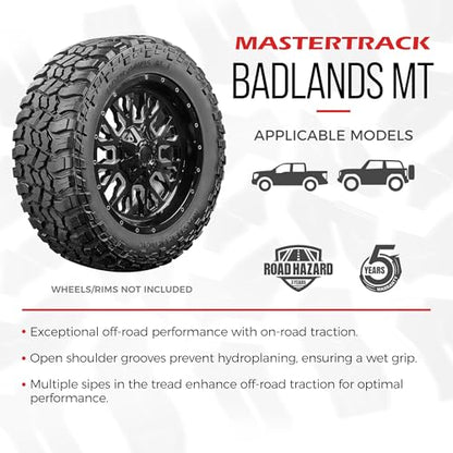 2 Pack Mastertrack Badlands M/T 35X12.50R24LT 111Q 10 Ply Tires - size: 35X12.50R24LT 10 Ply