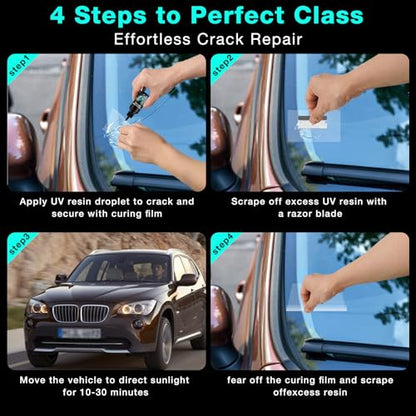 Windshield Repair Kit - 2026 Latest Upgrade Nano Glass Crack Repair Kit, Glass Repair Liquid for Quick Fix Windshields, Windows, Mirrors (2 Set) - style: 2 Set