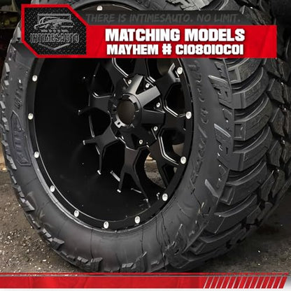 4-Pack Center Caps for Mayhem C108010C01 C806803-2CAP — Matte Black - color: Matte Black, size: Mayhem C108010C01 / C806803-2CAP