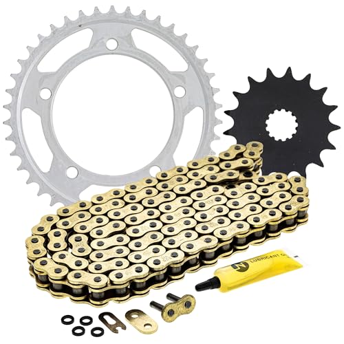 NICHE Drive Sprocket Chain Combo for Suzuki GSXR1000 GSXR750 Front 17 Rear 42 Tooth 525VM-X X-Ring 110 Links - size: X-Ring Chain