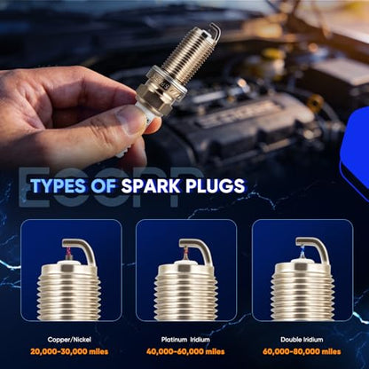 ECCPP Platinum Iridium Spark Plugs 6PCS for Buick for Lucerne 2006 4.6L/V8 - size: 6PCS Spark Plugs