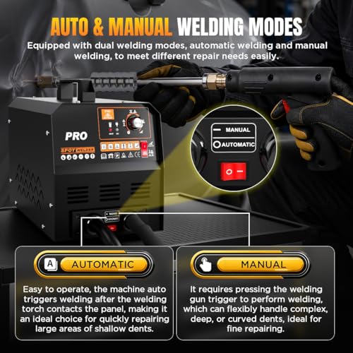 Spot Welder Dent Puller Machine, 3.5KW Pro Car Body Dent Repair Stud Welder