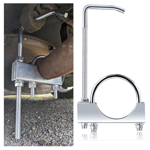 2.5 inch Exhaust Clamp with Hanger,Heavy Duty Exhaust Hanger with Clamp for 2-1/2" Exhaust Pipe,Universal Muffler Hanger Automotive Tools for Car Truck Exhaust Systems (2.5 inch) - color: 2.5 Inch