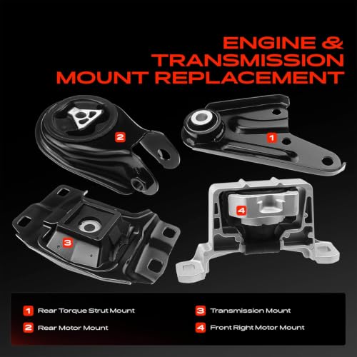 A-Premium Engine Motor and Transmission Mount Kit, with Torque Strut Mount
