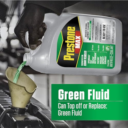 Prestone MAX Asian Green 50/50 Antifreeze Automotive Coolant, Pack of One - color: Asian Green, size: Pack of 1 Gallon