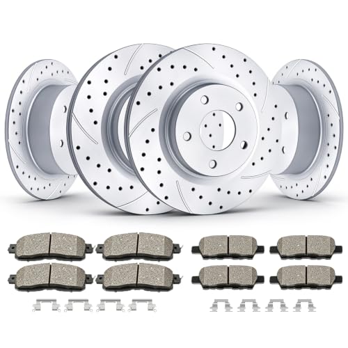Acinoparts Front (11.65") and Rear (11.46") Brake Kit for 2013 2014-2018 - size: ABK00501