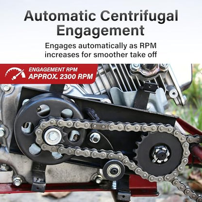 LotFancy Go Kart Clutch 3/4 Bore 10T for #40/#41/#420 Chain, Predator 212 Centrifugal Clutch 10 Tooth for Minibike, Fun Kart, and Compatible 2-6.5 HP Engines - size: 3/4" Bore 10T