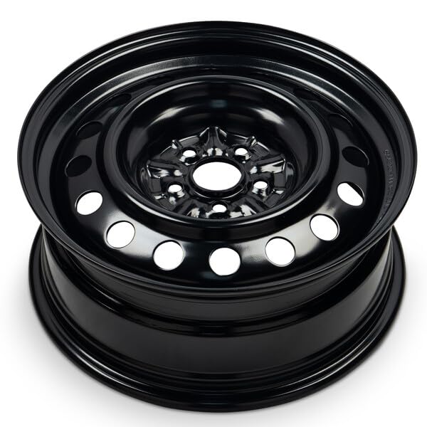 16x6.5 in Steel Wheel Rim 5 Lug 100mm 40mm Offset 54.1mm CB| Powder-Coated Black finish Fits 2009-2019 Toyota Corolla | New OEM Replacement | 4261101181 - size: 16x6.5 inch - Black