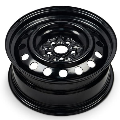 16x6.5 in Steel Wheel Rim 5 Lug 100mm 40mm Offset 54.1mm CB| Powder-Coated Black finish Fits 2009-2019 Toyota Corolla | New OEM Replacement | 4261101181 - size: 16x6.5 inch - Black