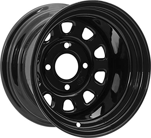 ITP Delta Steel Wheel (Rear Wheel / 4/110 2+5 14x7) (Black) Compatible with 07-20 Honda TRX420R4X4