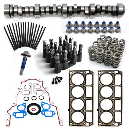 E1840P Sloppy Stage 2 Camshaft Kit, Fit for Chevrolet GMC 1997-2013 4.8L 5.0L 5.3L 6.0L LS1 LS2 LS6 LQ4 LQ9 LS Cam Kit Gen 3, mit .585"/.585" Camshaft, Lifters, Head Gaskets - color: Stage 2 Camshaft Kit-Head Gasket