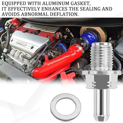 PCV Valve with Gasket, PCV Valve Kit Replacement OEM#17130-PND-A01 17130-RBB-A01, Crankcase Ventilation Valve Compatible with Honda CRV Accord Element Civic Acura ILX RSX NSX(Silver)