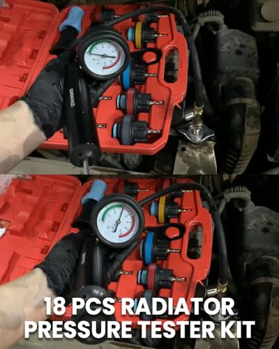 SIXIWANZI Coolant Pressure Tester Kit, Radiator Leak Detector