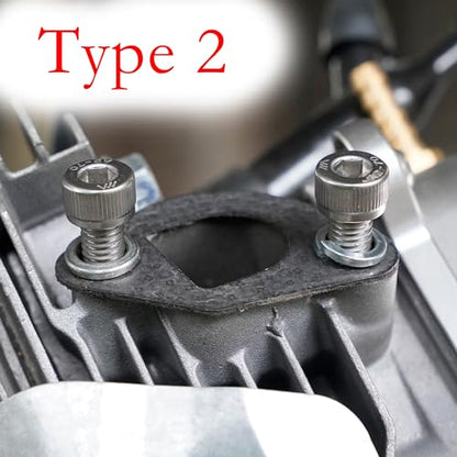 JMCHstore Exhaust Muffler Pipe Mounting Hardware Studs kit For Coleman CT200U BT200X KT196, Predator 212 Baja MB200 Mini Bike, Axis M200 212CC, Hisun 196cc Monster mega moto Engine, Go kart - size: Muffler Mounting Kit