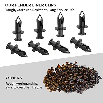 100pcs 8mm Fender ATV Push Retainer Clips Fastener for Honda Suzuki Kawasaki Polaris Sportsman Rangers RZR Replace 7661855 (Pack of 2) - size: One Size (Pack of 2)