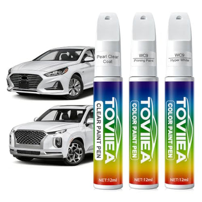 (WC9 Hyper White Touch Up Paint for Hyundai - color: Upgraded WC9 Hyper White for Accent/Creta/TUCSON/SANTA