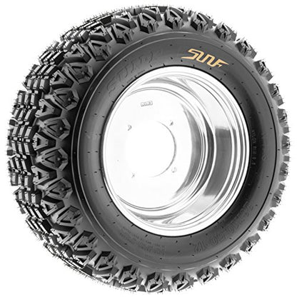 Set of 4 SunF G003 all-terrain 22x11-10 Front & 22x11-10 Rear ATV UTV Golf-Cart Turf Trail Tires, 4 Ply, Rim(s) NOT included