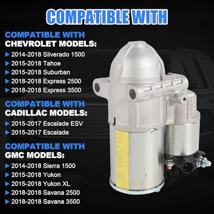 849501 Starter Compatible with GMC Sierra 1500/Yukon/Savana 2500