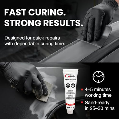 BPO Hardener, Body Filler Hardener - Pink Cream Catalyst for Flex Filler, Plastic Body Filler, Automotive Refinishing, 40 g