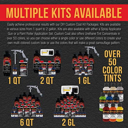 Custom Coat Navy Blue Spray-On Urethane Truck Bed Liner Kit, 1 Quart