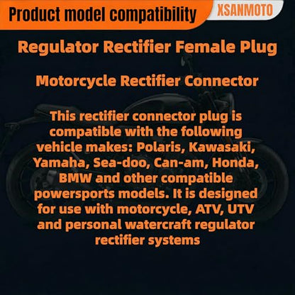 5 Pin Regulator Rectifier Female Plug for Polaris Kawasaki Yamaha