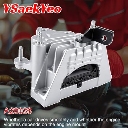 4pcs Engine Motor Set Compatible with Chrysler Pacifica 2017–2023 3.6L V6 - size: Pacifica 2017–2023