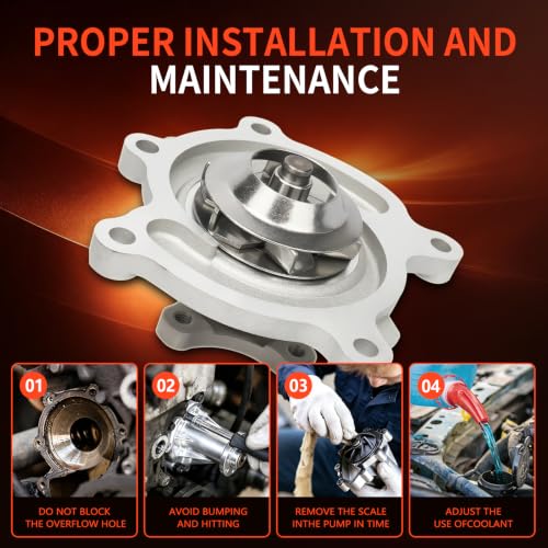 AW6020 Water Pump w/Gasket for Escalade Silverado Tahoe Yukon - size: AW6020