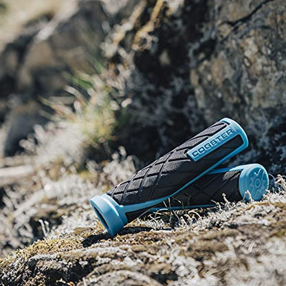 Dash Slip-on Bike Handlebar Grips, Lightweight Rubber - color: Blue