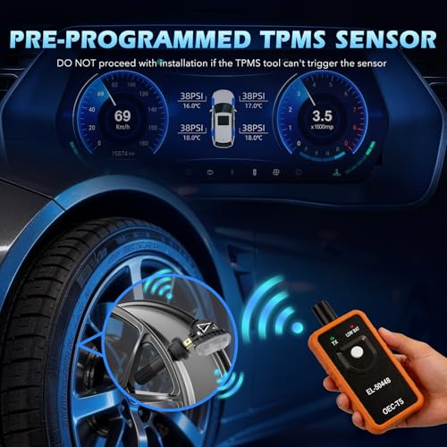 RENECTIV TPMS Sensor,433MHz Tire Pressure Monitoring System Sensor Set of 1 - size: 1PCS