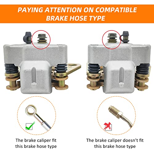 Front Left Right Brake Caliper Assembly for Polaris ATV Trail BOSS 330 Trail Blazer 330 Hawkeye 325/400 Scrambler 500 Sportsman 400 450 570 800 1911540 1911541