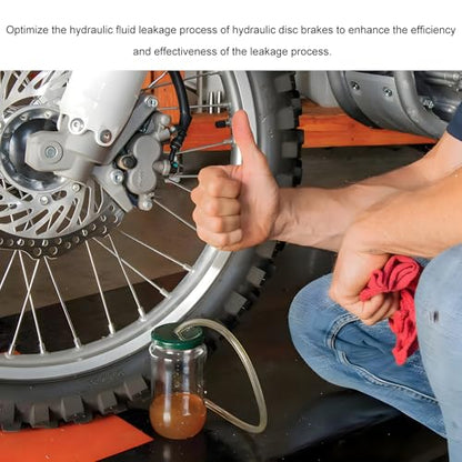 Brake Bleed Kit, 100ML Motorbike Hydraulic Disc Clutch Bleeding Syringe with 50CM Hose, Oil Fluid Extractor Bleeder Brake System Maintenance Tool for Motorcycle Scooter Quad