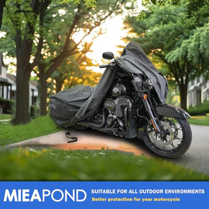 Motorcycle Cover for Harley Davidson Touring Waterproof Heavy Duty - size: 108"-Touring