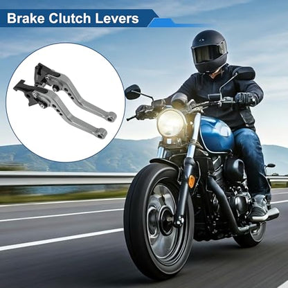 Short Brake Clutch Levers for Triumph Tiger 800 XC/XCX 2015-2018 - color: Titanium Tone